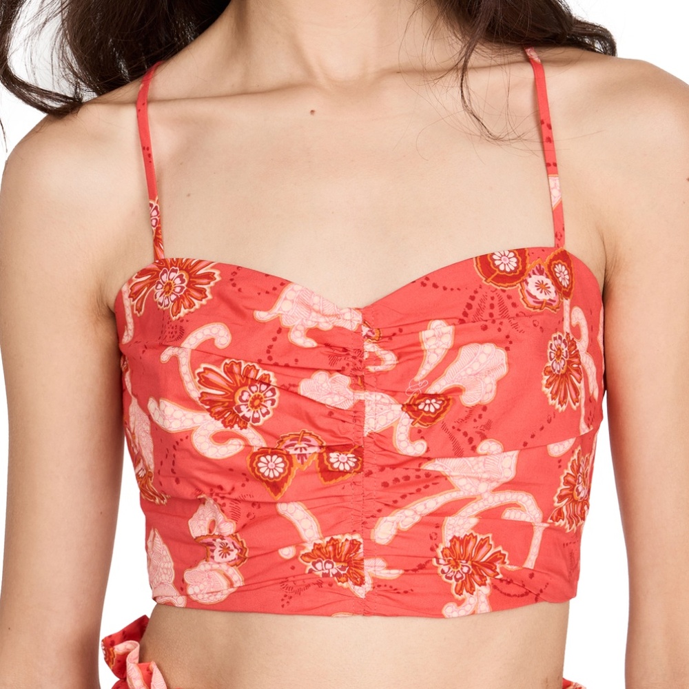 ALC Arit Floral Cotton Crop Top